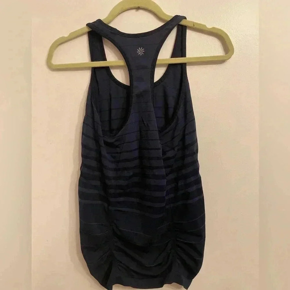 Athleta fastest track gradient stripe navy tank M EUC - Picture 3 of 4